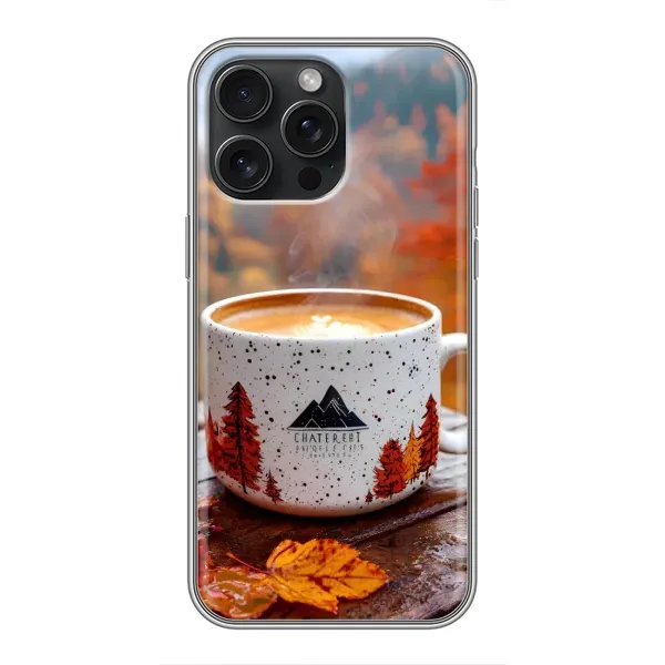 Чохол з принтом «Кава на природі» для iPhone 16 Pro Max Чохол з принтом «Кава на природі» для iPhone 16 Pro Max