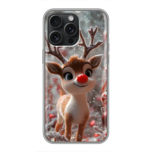 Чехол с принтом «Олень с носом» для iPhone 16 Pro Max