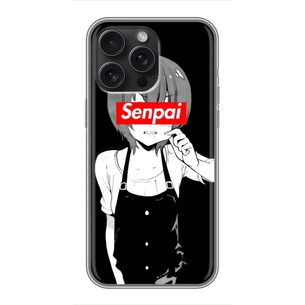 Чехол с принтом «Senpai» для iPhone 16 Pro Max