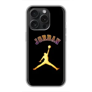 Чехлы для iPhone 16 Pro - с картинкой JORDAN (AlphaPrint) (Jordan Gold)