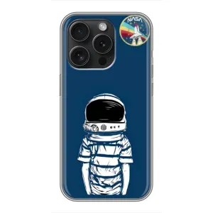 Чехол NASA для iPhone 16 Pro (AlphaPrint) (Мальчик в шлеме)