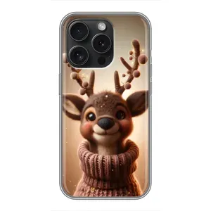 Чехол с принтом «Олень в свитере» для iPhone 16 Pro