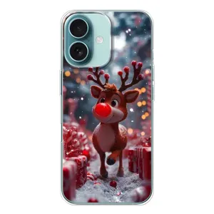 Чехол с принтом «Олень среди подарков» для iPhone 16