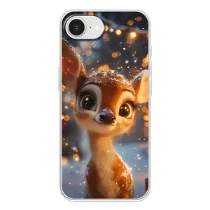 Чохол з принтом «Оленятко серед гірлянд» для iPhone 16e