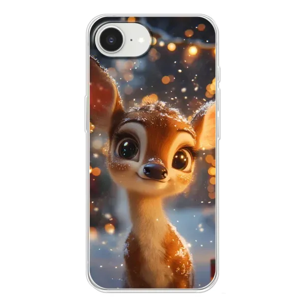 Чохол з принтом «Оленятко серед гірлянд» для iPhone 16e