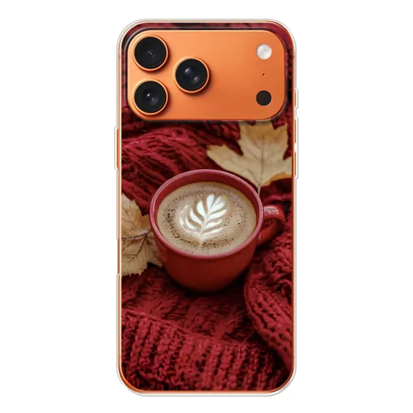 Чехол с принтом «Кофе на пледе» для iPhone 17 Pro Max