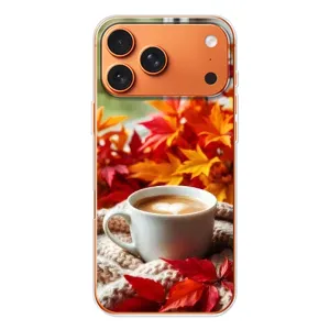 Чехол с принтом «Кофе и листья» для iPhone 17 Pro Max