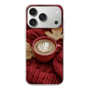 Чехол с принтом «Кофе на пледе» для iPhone 17 Pro