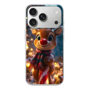 Чехол с принтом «Олень с шарфом» для iPhone 17 Pro