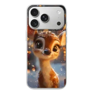 Чехол с принтом «Олененок среди гирлянд» для iPhone 17 Pro