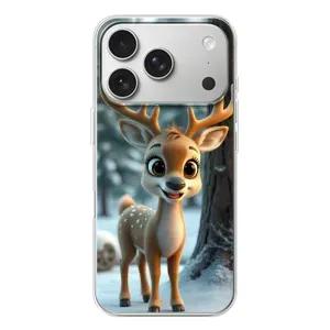 Чехол с принтом «Олененок в лесу» для iPhone 17 Pro