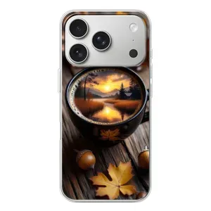 Чехол с принтом «Темный кофе» для iPhone 17 Pro