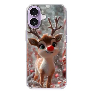 Яркий чехол для iPhone 17 с Зимними Оленятами