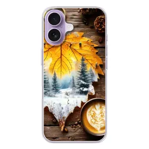 Чехол с принтом «Осенне-зимний кофе» для iPhone 17