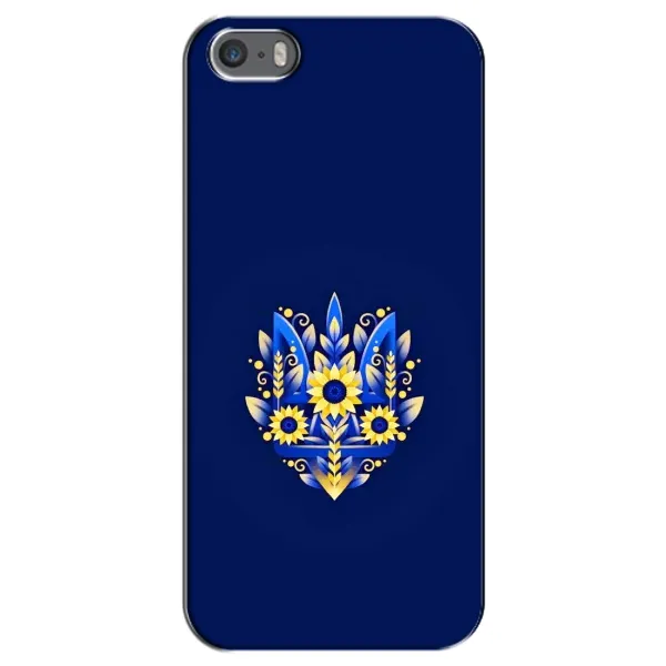 Чехол с принтом «Цветочный Герб» для iPhone 5 / 5s / SE