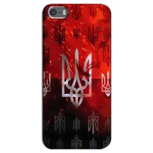 Украинские Чехлы для iPhone 5 / 5s / SE с картинкой УПА (AlphaPrint) (ГЕРБ УПА)