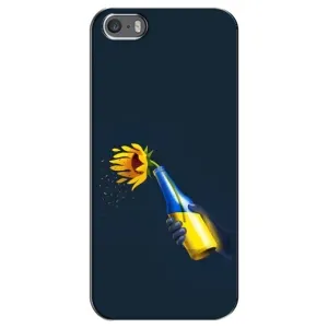 Чехол для Патриота Украины iPhone 5 / 5s / SE - (AlphaPrint) (Коктейль молотова)