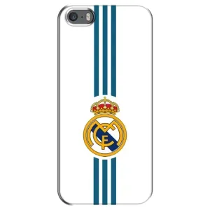 ФК Реал Мадрид чехлы для iPhone 5 / 5s / SE (AlphaPrint) (Реал Мадрид на белом)