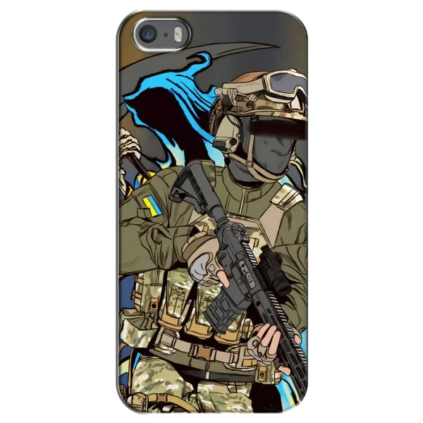 Чехол с принтом «Воин ВСУ» для iPhone 5 / 5s / SE Чехол с принтом «Воин ВСУ» для iPhone 5 / 5s / SE