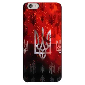 Украинские Чехлы для iPhone 6 Plus / 6s Plus с картинкой УПА (AlphaPrint) (ГЕРБ УПА)