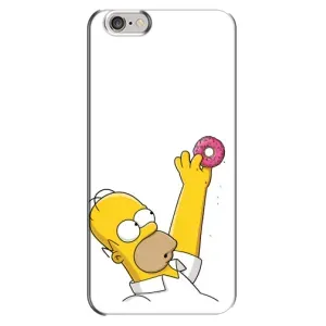 Чехол с Симпсонами для iPhone 6 Plus / 6s Plus (VPrint) (Гомер с пончиком)