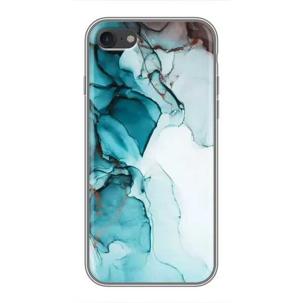 Чехол с принтом «Бирюзовый мрамор» для iPhone 6 / 6s
