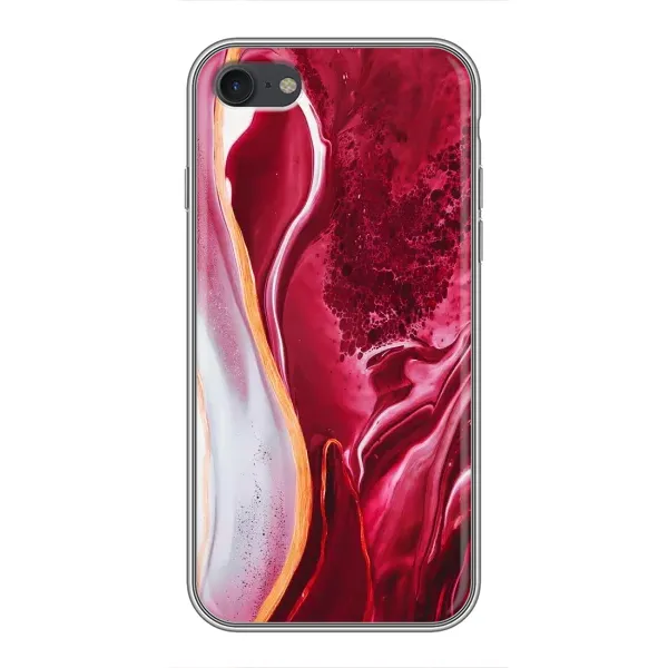 Чехол с принтом «Мрамор красный» для iPhone 6 / 6s