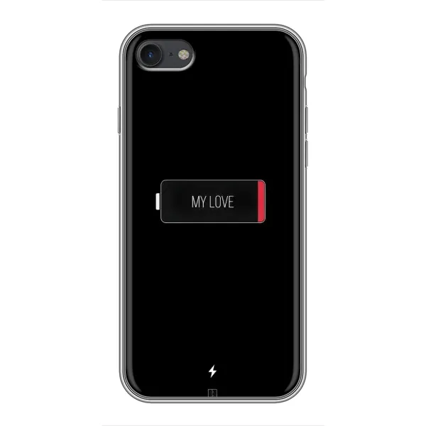 Чохол з принтом «Love battery» для iPhone 7