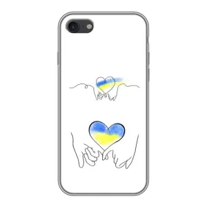 Чехол для Патриота Украины iPhone 7 - (AlphaPrint) (Мир Украине)