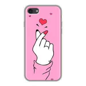 Чехол с принтом для iPhone 7 (AlphaPrint - Знак сердечка)