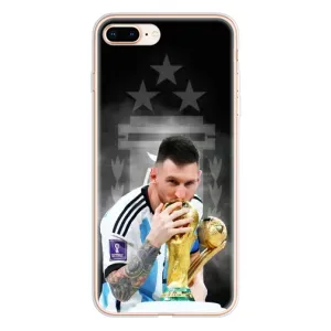 Чехлы для iPhone 8 Plus (Leo чемпион) (AlphaPrint) (Месси Чемпион)