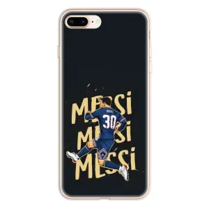 Чехлы для iPhone 8 Plus (Leo чемпион) (AlphaPrint) (Messi ПСЖ)