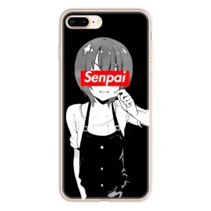 Чехол с принтом «Senpai» для iPhone 8 Plus