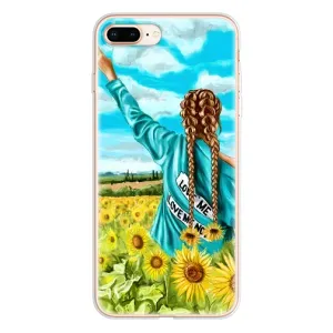 Чохол для Патріота України iPhone 8 Plus - (AlphaPrint) (Україночка)