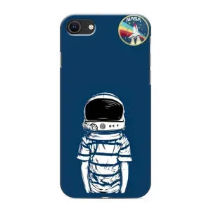 Чехол NASA для iPhone SE (2020) (AlphaPrint) (Мальчик в шлеме)