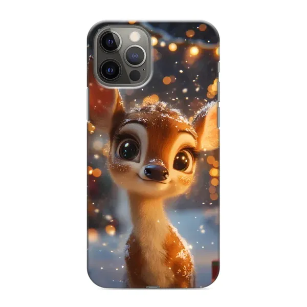 Чехол с принтом «Олененок среди гирлянд» для iPhone 11 Pro Max