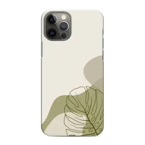 Силконовий чохол з принтом в квітах на iPhone 11 Pro (Зелена монстера дизайн)