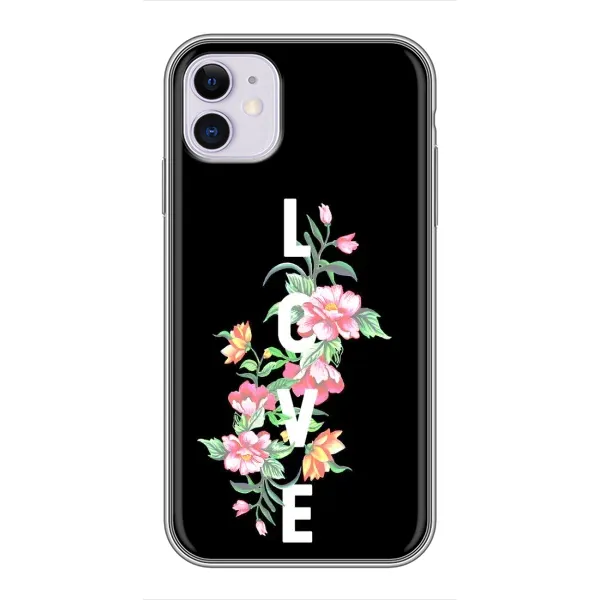 Чохол з принтом «Квіти LOVE» для iPhone 11 Чохол з принтом «Квіти LOVE» для iPhone 11