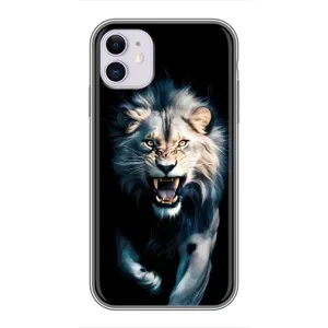 Чохол з картинкою 'Хижаки' для iPhone 11 (Лев у темряві)