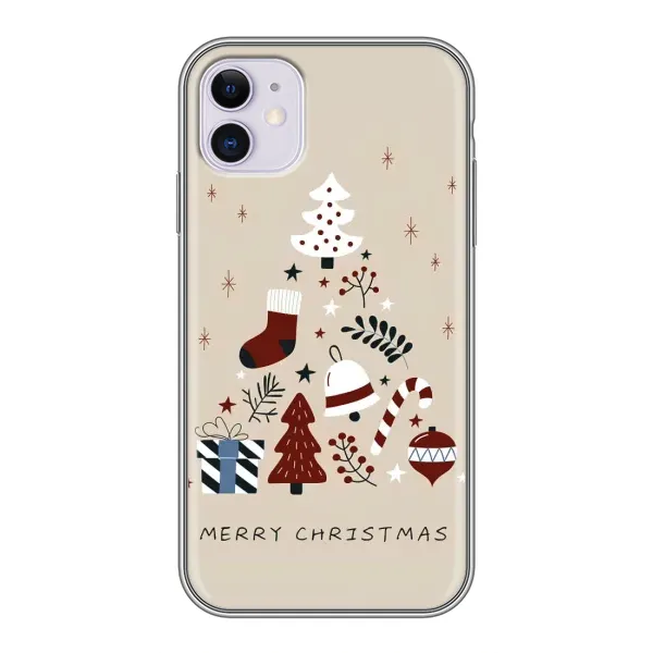 Чехол с принтом «Merry Christmas» для iPhone 11