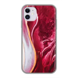 Чехол с принтом «Мрамор красный» для iPhone 11