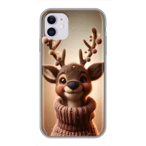 Чехол с принтом «Олень в свитере» для iPhone 11