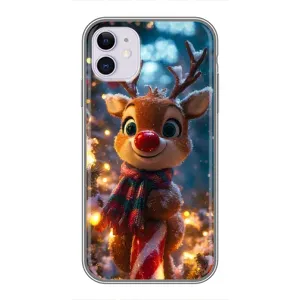 Чехол с принтом «Олень с шарфом» для iPhone 11