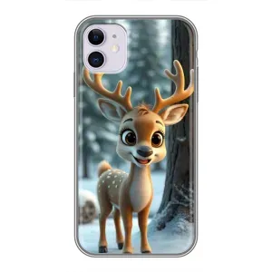 Чехол с принтом «Олененок в лесу» для iPhone 11