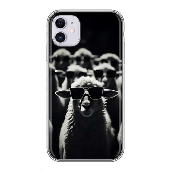 Чохол з принтом «Овечка в окулярах» для iPhone 11