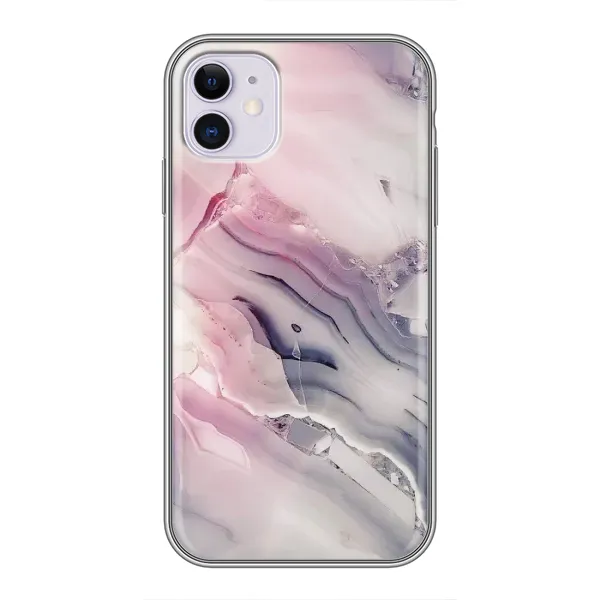 Чохол з принтом «Пурпурний Мрамор» для iPhone 11