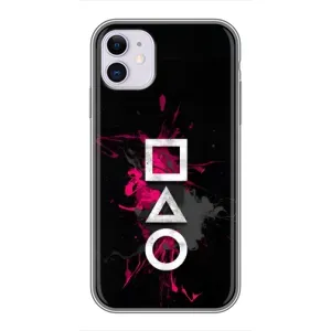 Чохол Гра в кальмара для iPhone 11 (Символи Гра кальмара)