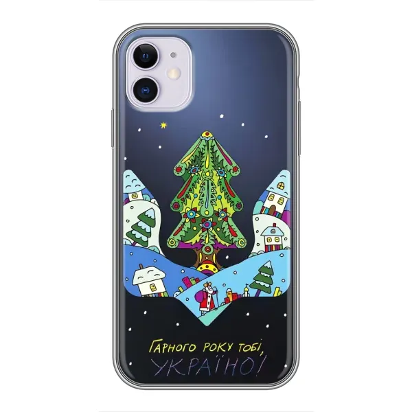 Чехол с принтом «Рождественский герб» для iPhone 11