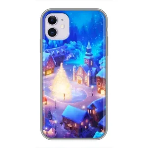 Рождественские Чехлы для iPhone 11 (VPrint) (Рождественский город)