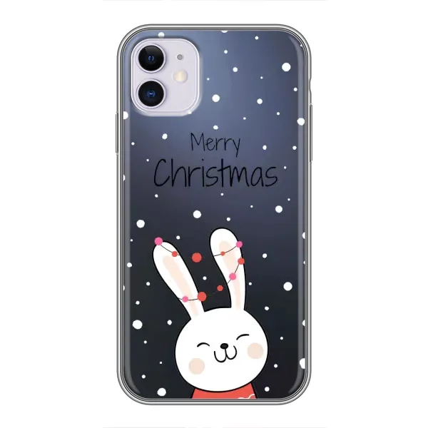 Чехол с принтом «Рождественский заяц» для iPhone 11
